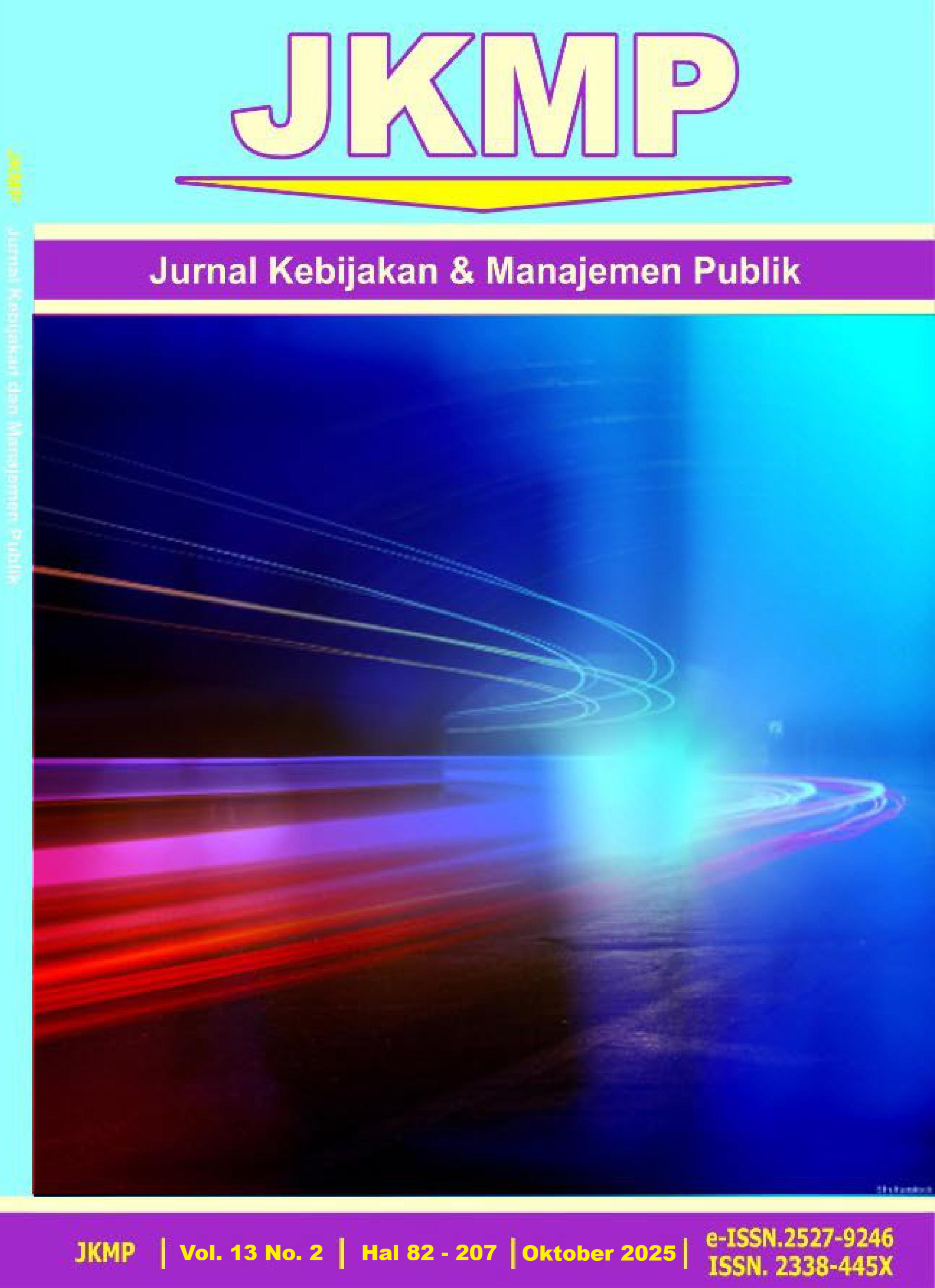 Cover Jurnal Kebijakan dan Manajemen Publik (JKMP)