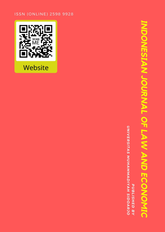 Cover Indonesian Journal of Law and Economics Review (IJLER)