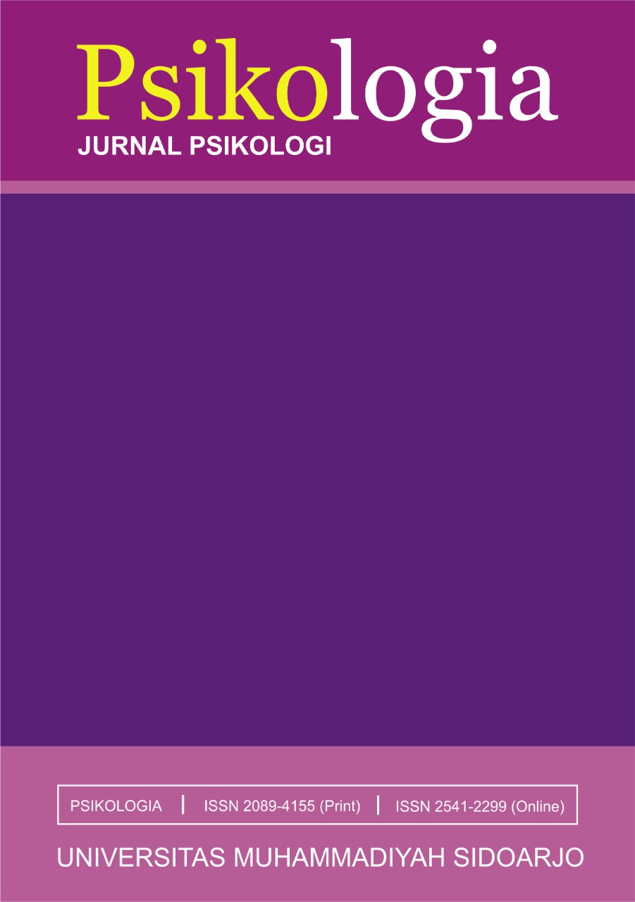 Cover PSIKOLOGIA: Jurnal Psikologi