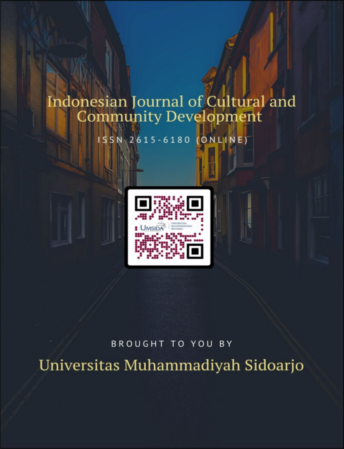 Cover Indonesian Journal of Cultural and Community Development (IJCCD)